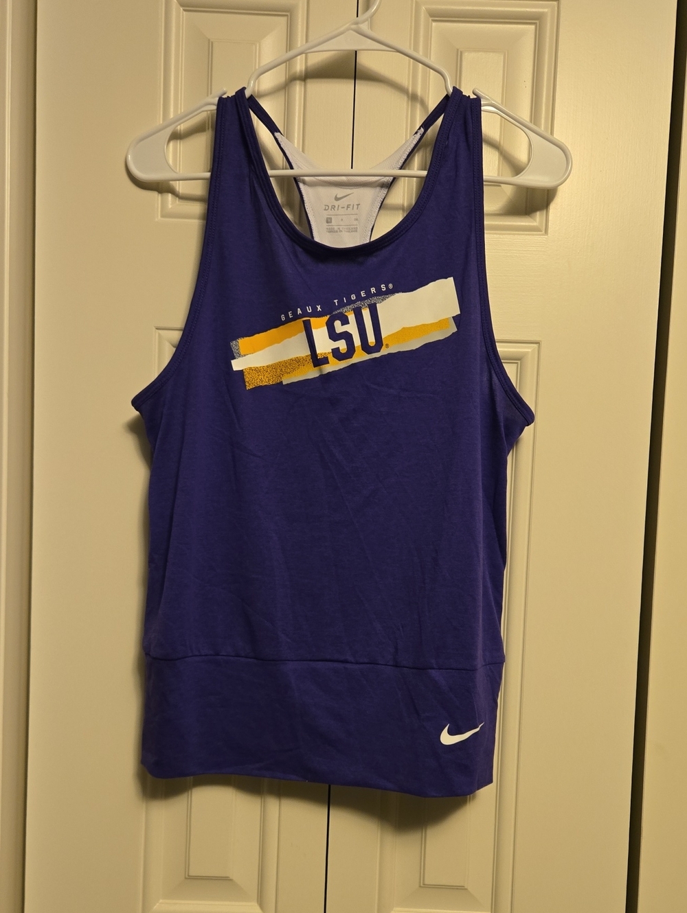 Nike Purple LSU Graphic Dri-FIT Tank